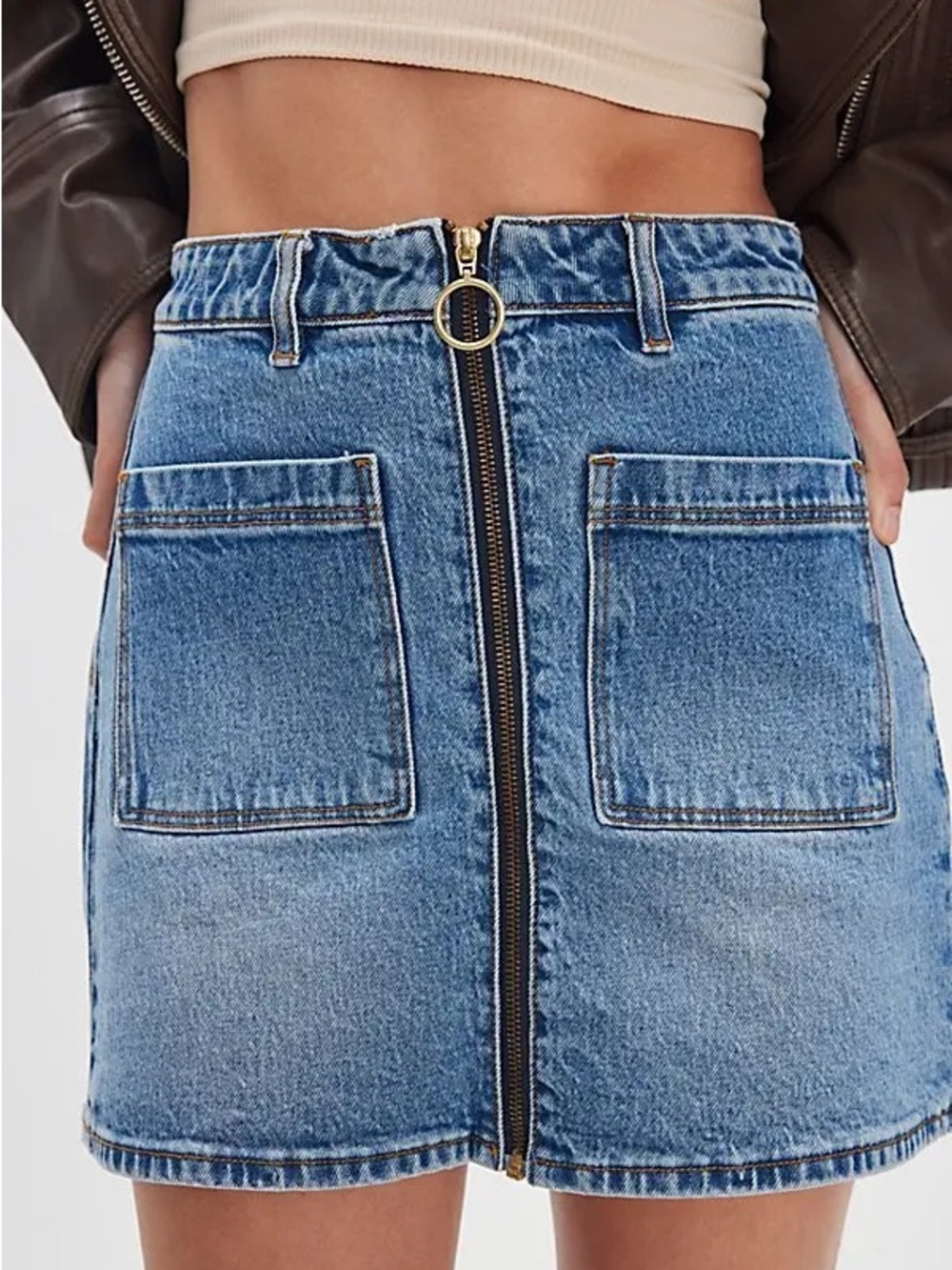 Rolla'S A-Line Mini Skirt -  In Vintage Indigo